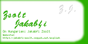 zsolt jakabfi business card